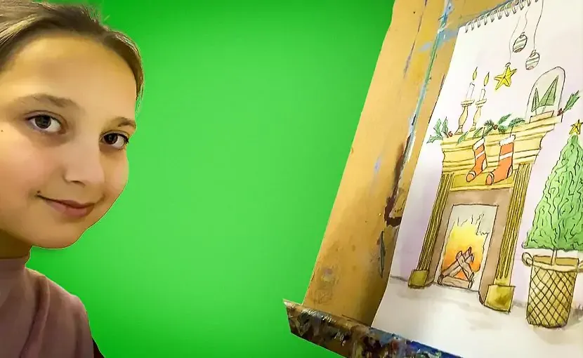 Футболка чорного кольору з дитячим малюнком "Черевичок" від Ксюші